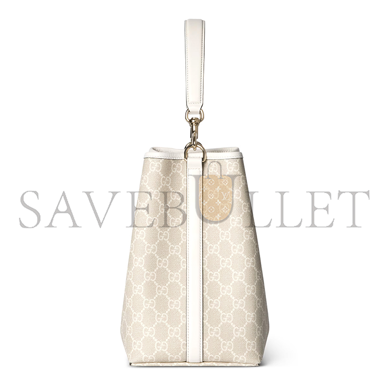 GUCCI GG EMBLEM MEDIUM BUCKET BAG 815103 (25*25*15.5cm)